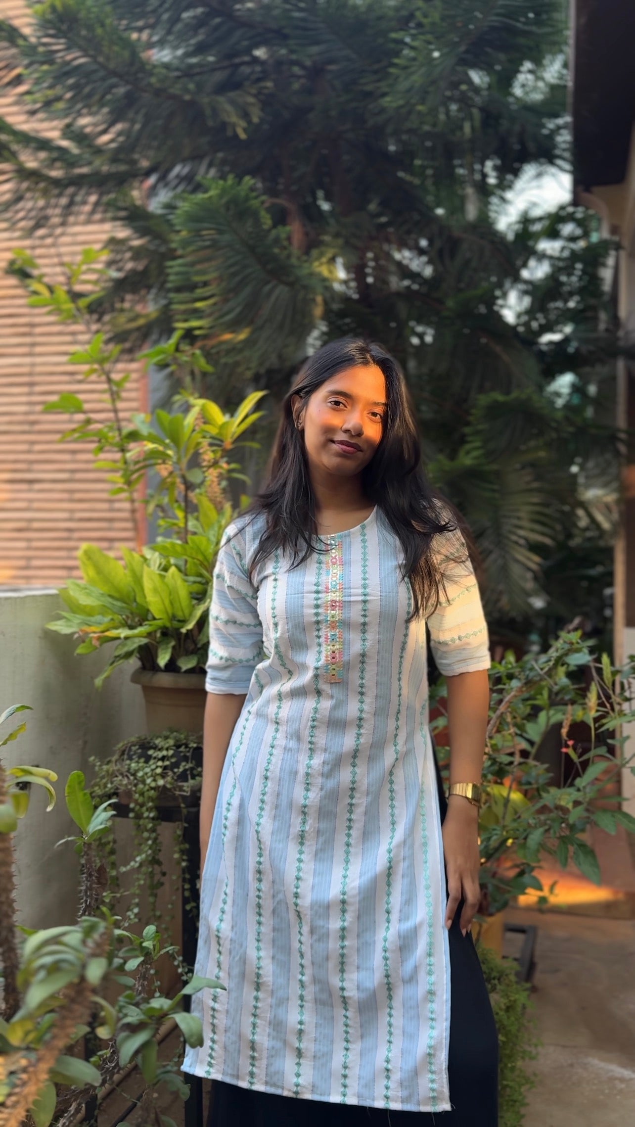 Junoon (Soft pastel striped kurti)