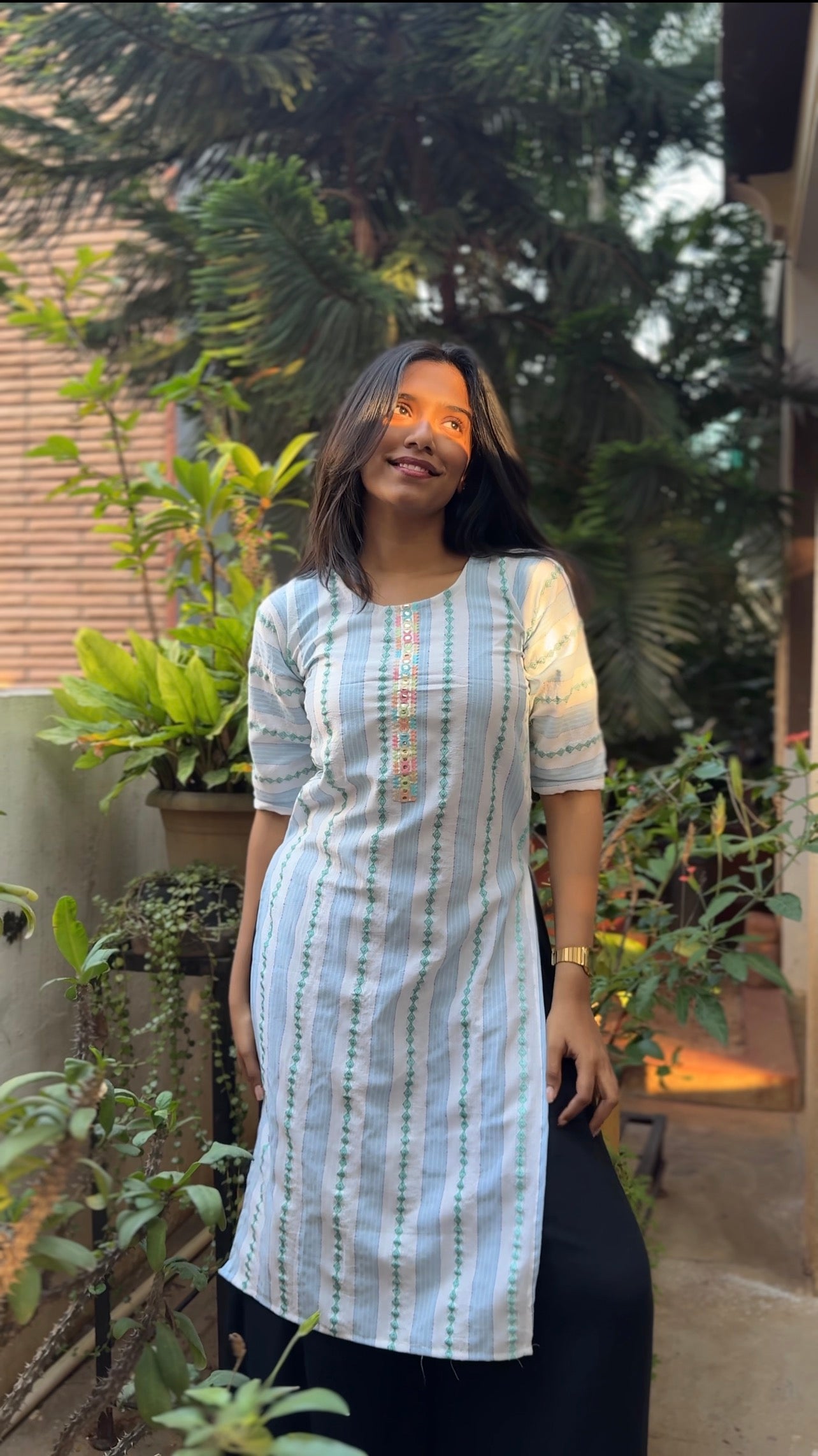 Junoon (Soft pastel striped kurti) - Image 3