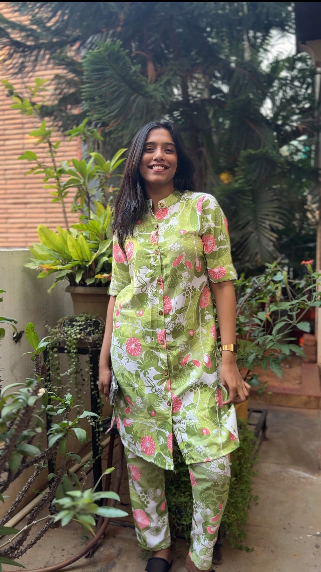 Hariyali (Fresh green floral coord set) - Image 2