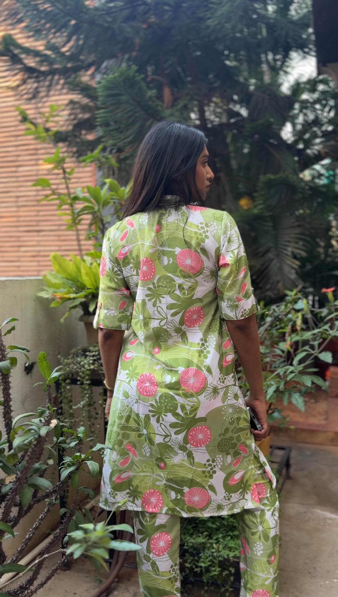 Hariyali (Fresh green floral coord set) - Image 3